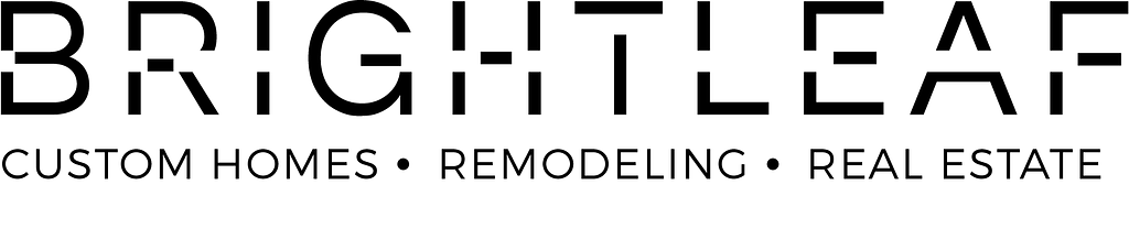 BrightLeaf Homes Logo, Custom Homes, Remodeling, and Real Estate Services in Greater Chicagoland Area